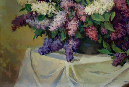 Oil painting Lilac Safonov Sergey Dmitrievich