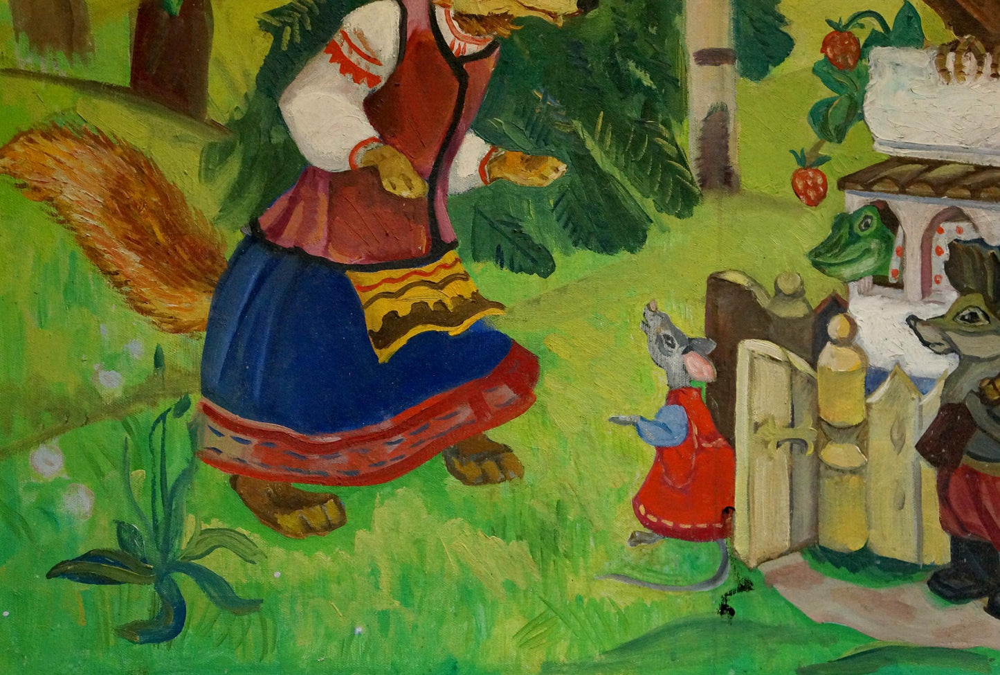 Oil painting Slavic tale Godunova Larisa Alexandrovna