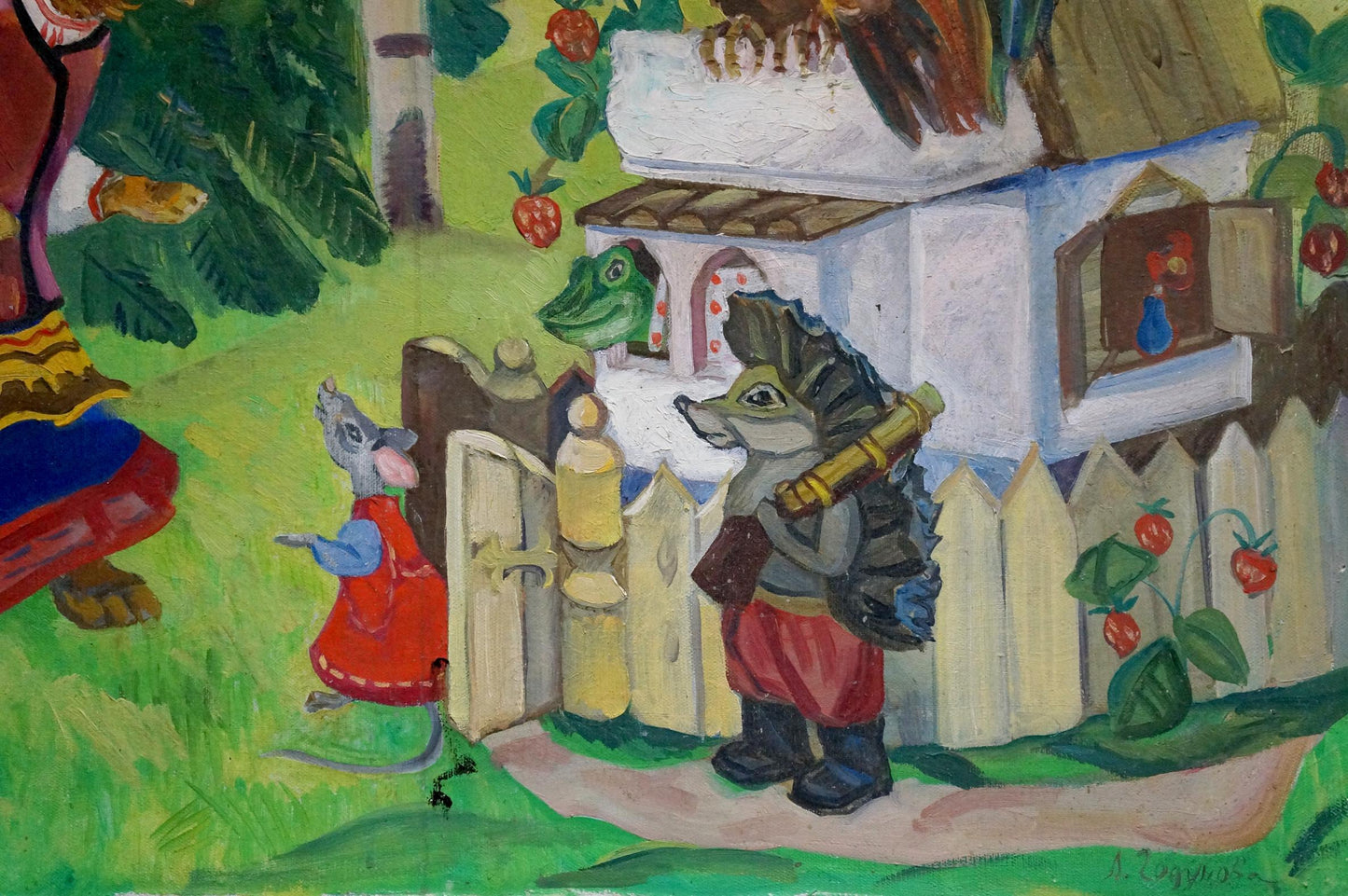 Oil painting Slavic tale Godunova Larisa Alexandrovna