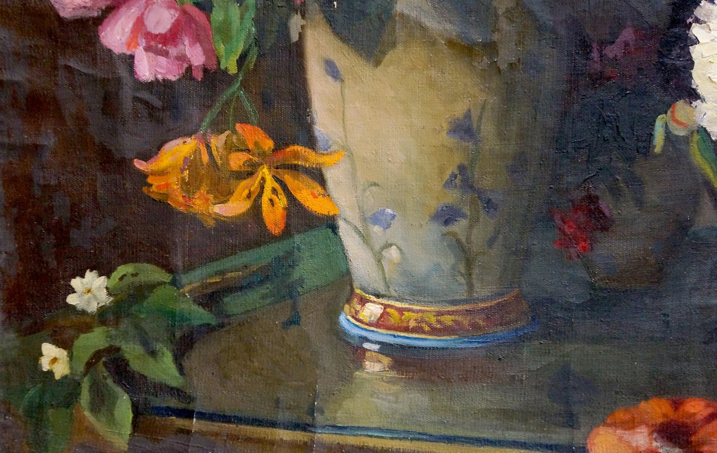 Oil painting Flowers Smirnov Valentin Sergeevich