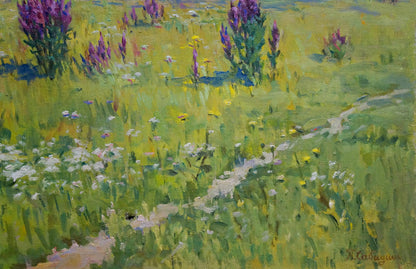 Oil painting Landscape Sabadysh Petr Evlampievich