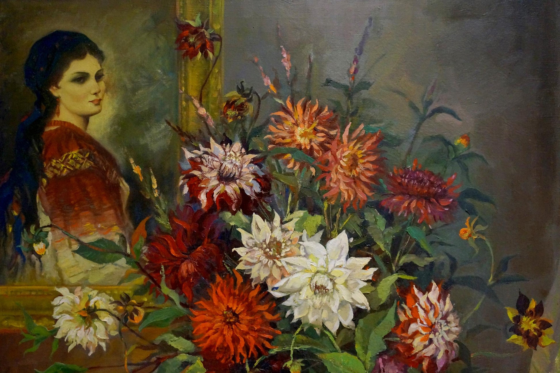 Within the oil painting, Igor Petrovich Yashchenko illustrates a still life