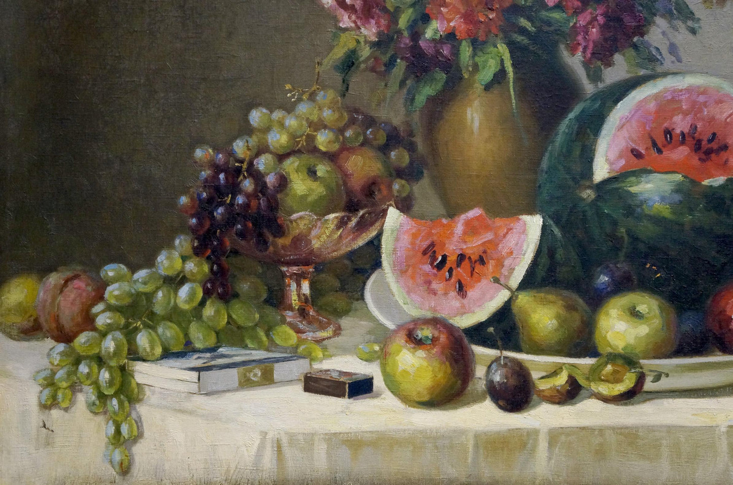 Oil painting Fruit still life Kolobov F.