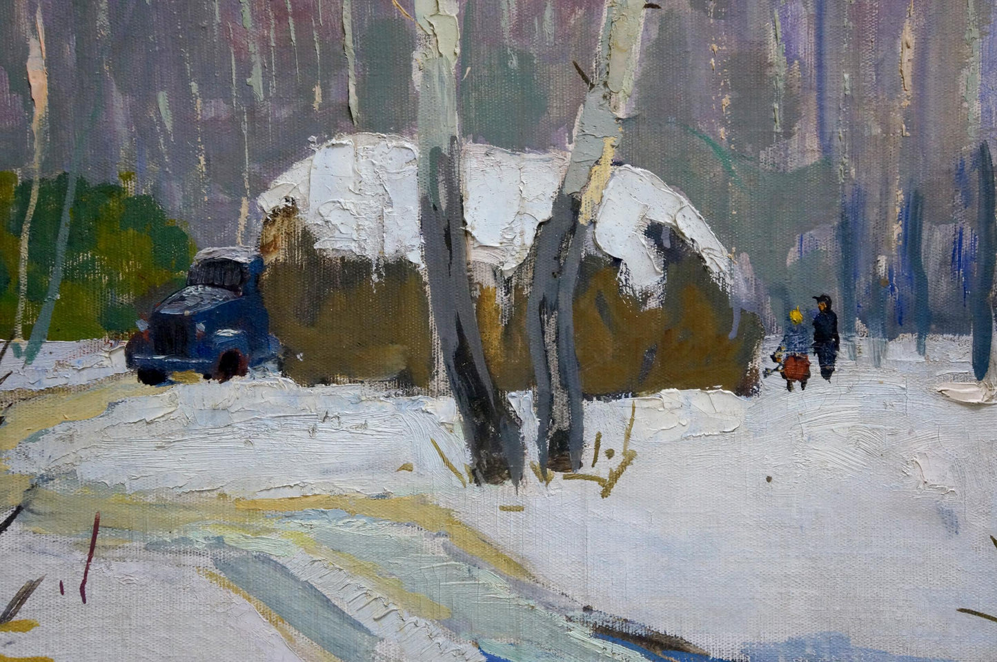 Oil painting Winter landscape Vladimir Belyak