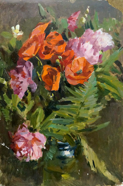 Oil painting Bouquet of flowers Kiyanchenko Georgy (Yuri) Vasilievich