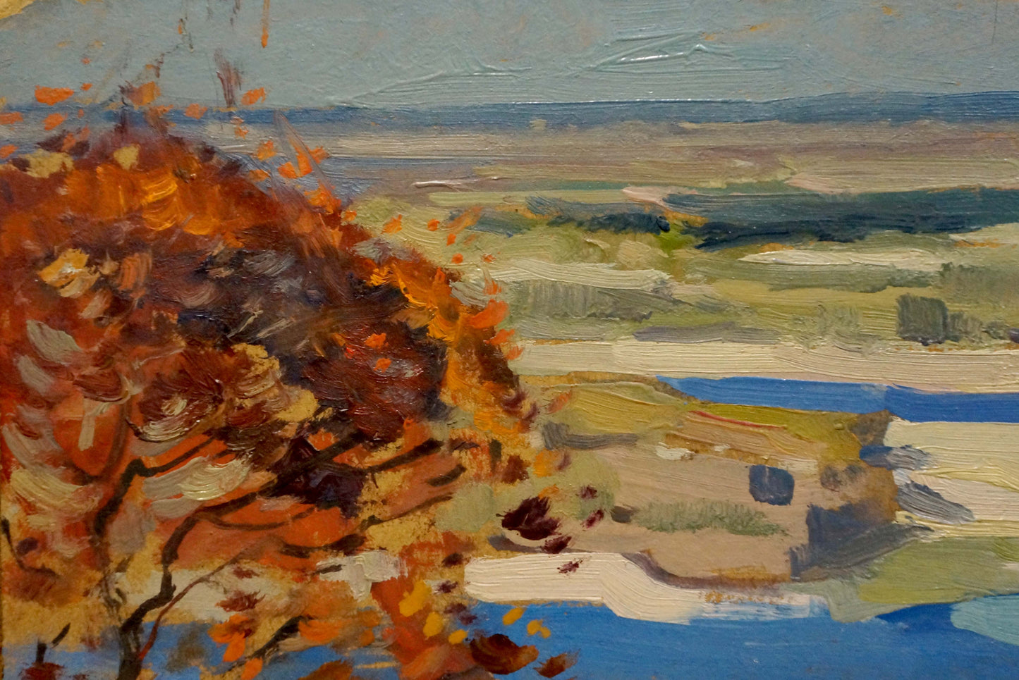 Oil painting River landscape Buryachok Nikolay Ivanovich
