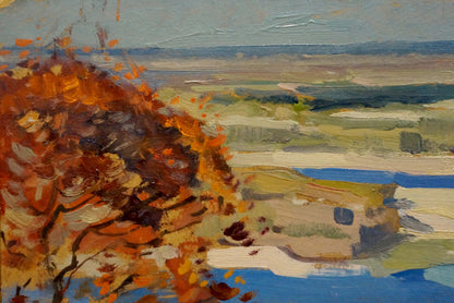 Oil painting River landscape Nikolay Buryachok