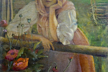 Oil painting Mother's portrait