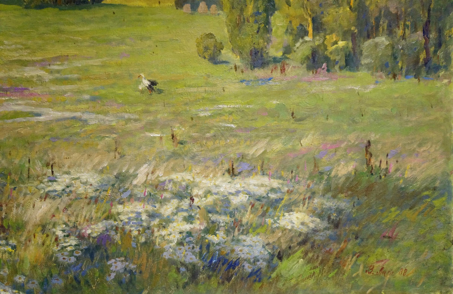 Victor Ivanovich Lapin's portrayal of natural scenes in oil