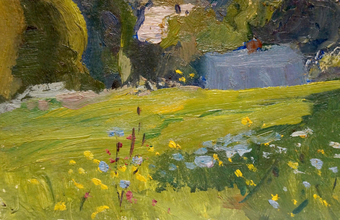 Oil painting Summer sunny day Gantman Moses Faybovich