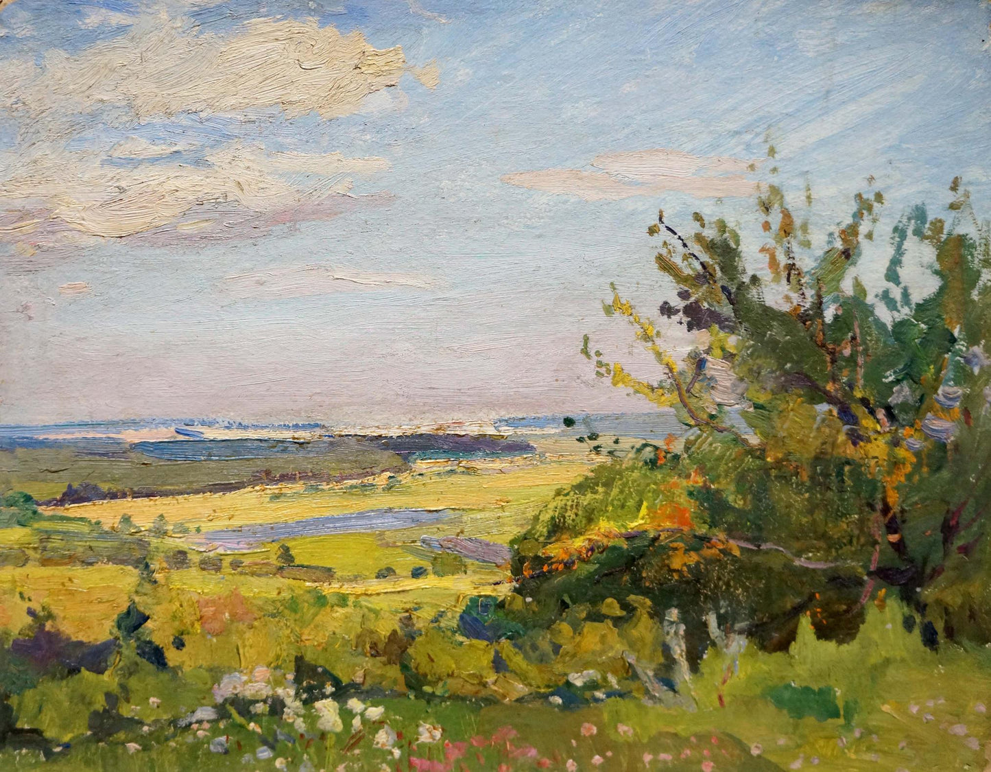 Oil painting Natural landscape Gantman Moses Faybovich