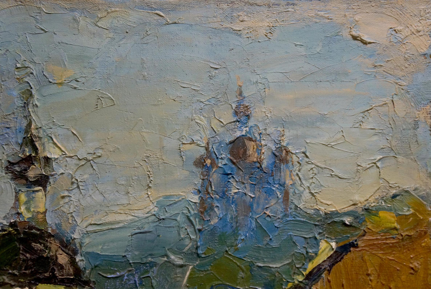 Oil painting Church landscape Dupliy Sergey Alexandrovich