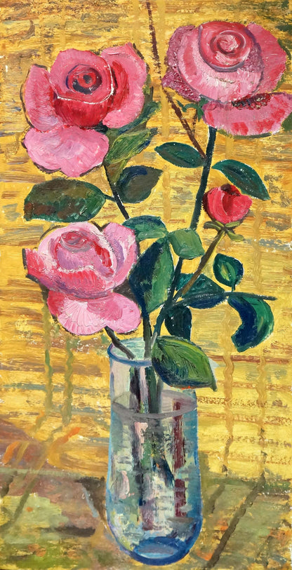 Oil painting Roses Lesʹ