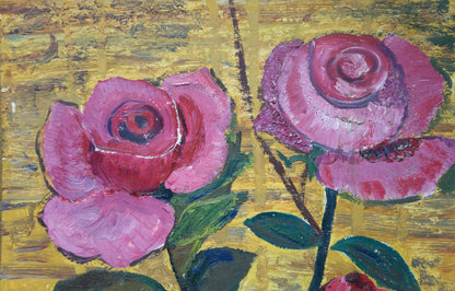 Oil painting Roses Lesʹ