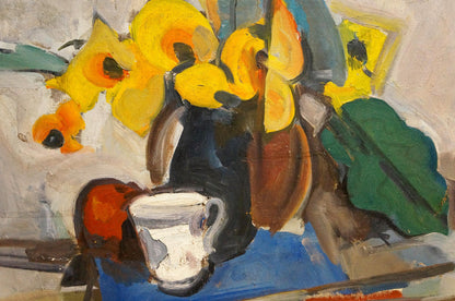 Still life captured in an oil painting by A. V. Kuprin