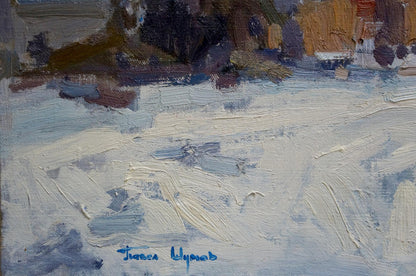 Oil painting Winter landscape Shumov Pavel