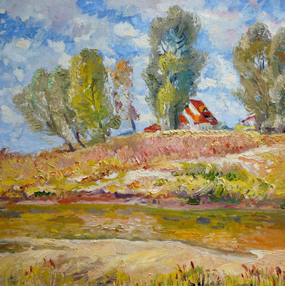 Oil painting July Mynka Alexander Fedorovich