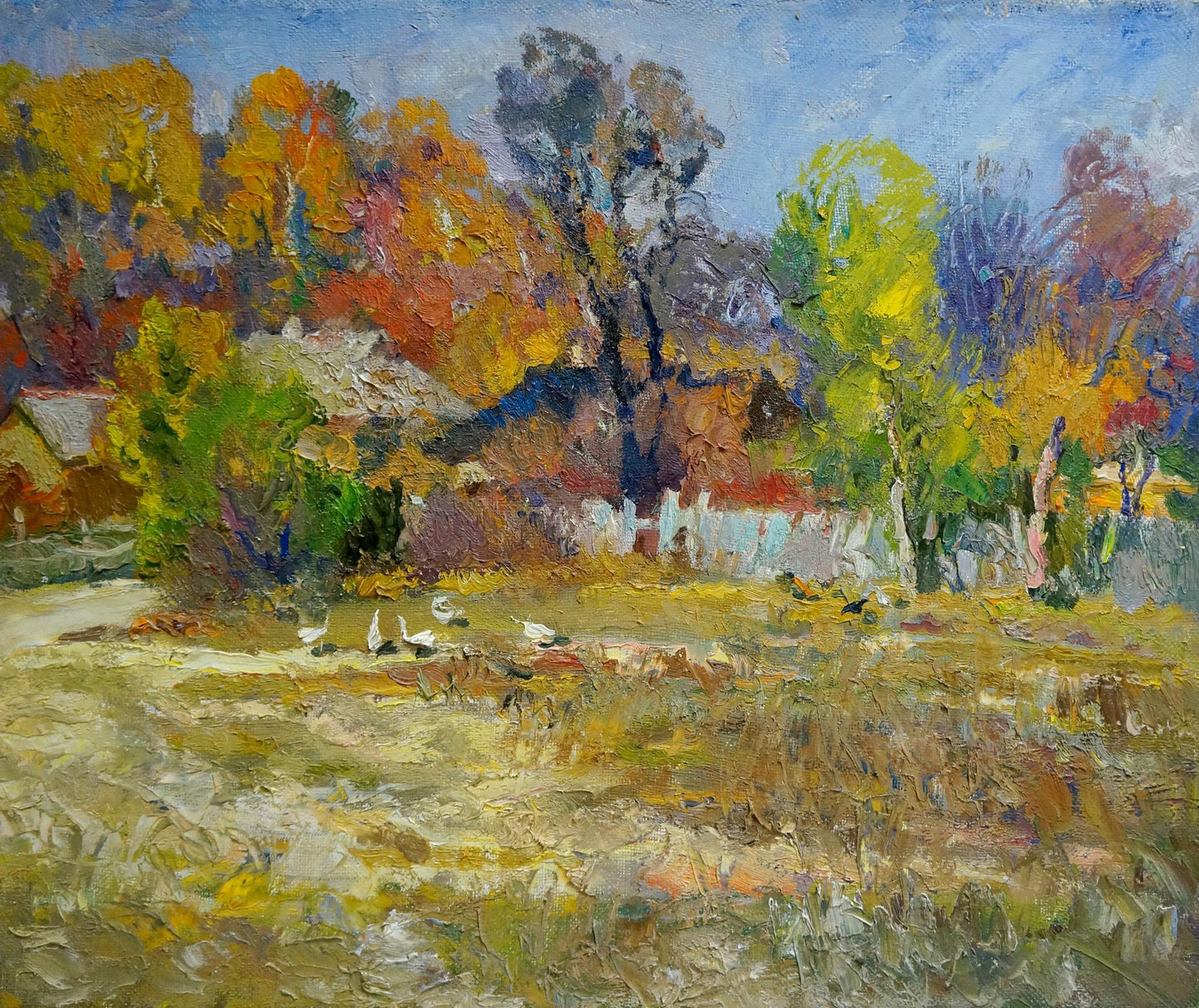 Autumn Landscape: an oil painting by an unknown artist