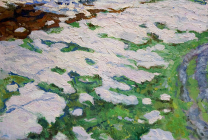 Oil painting End of winter Zvyagintsev Rostislav Mikhailovich