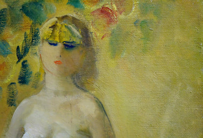 Oil painting Portrait of a naked girl Tolkunov Egor Egorovich