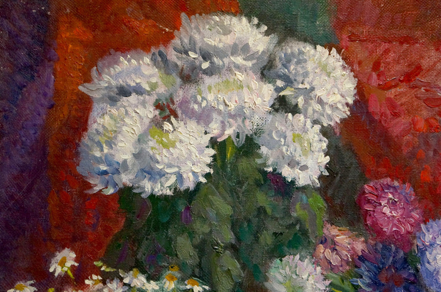 Oil painting Bouquet of flowers Mynka Alexander Fedorovich