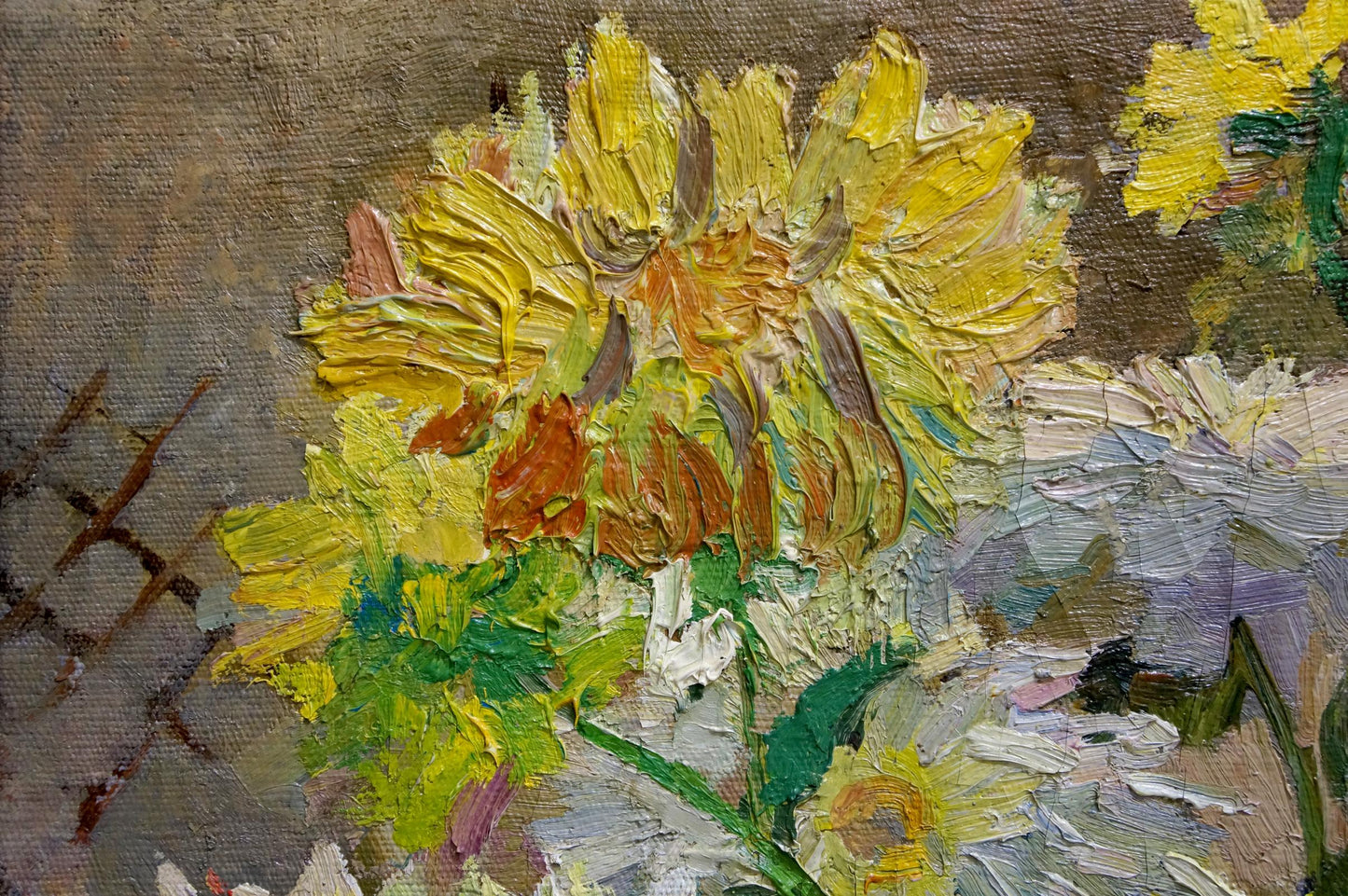 Oil painting Daisies