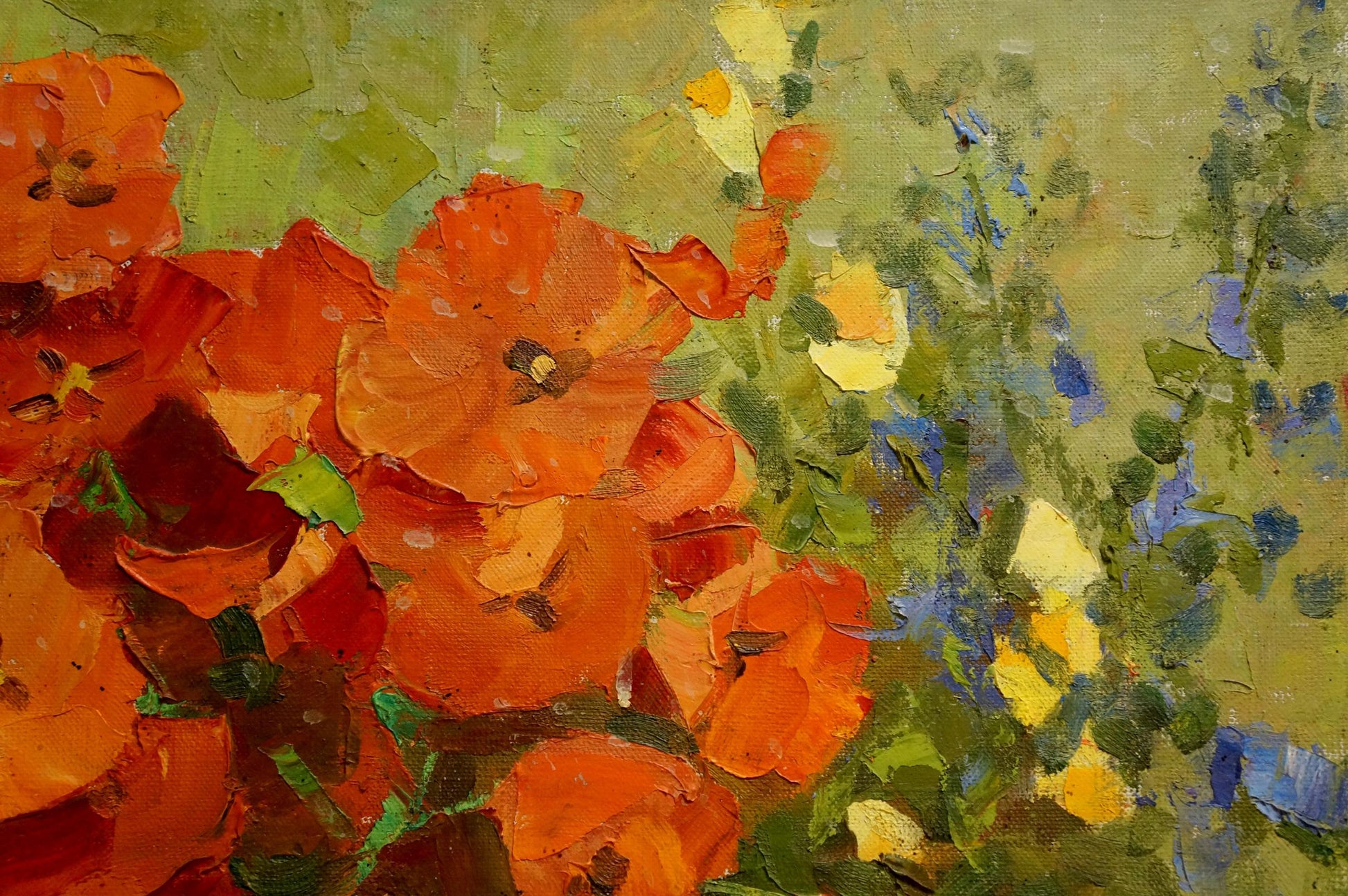 The Beauty of Poppies: Oil Painting by Valentin Sergeevich Smirnov