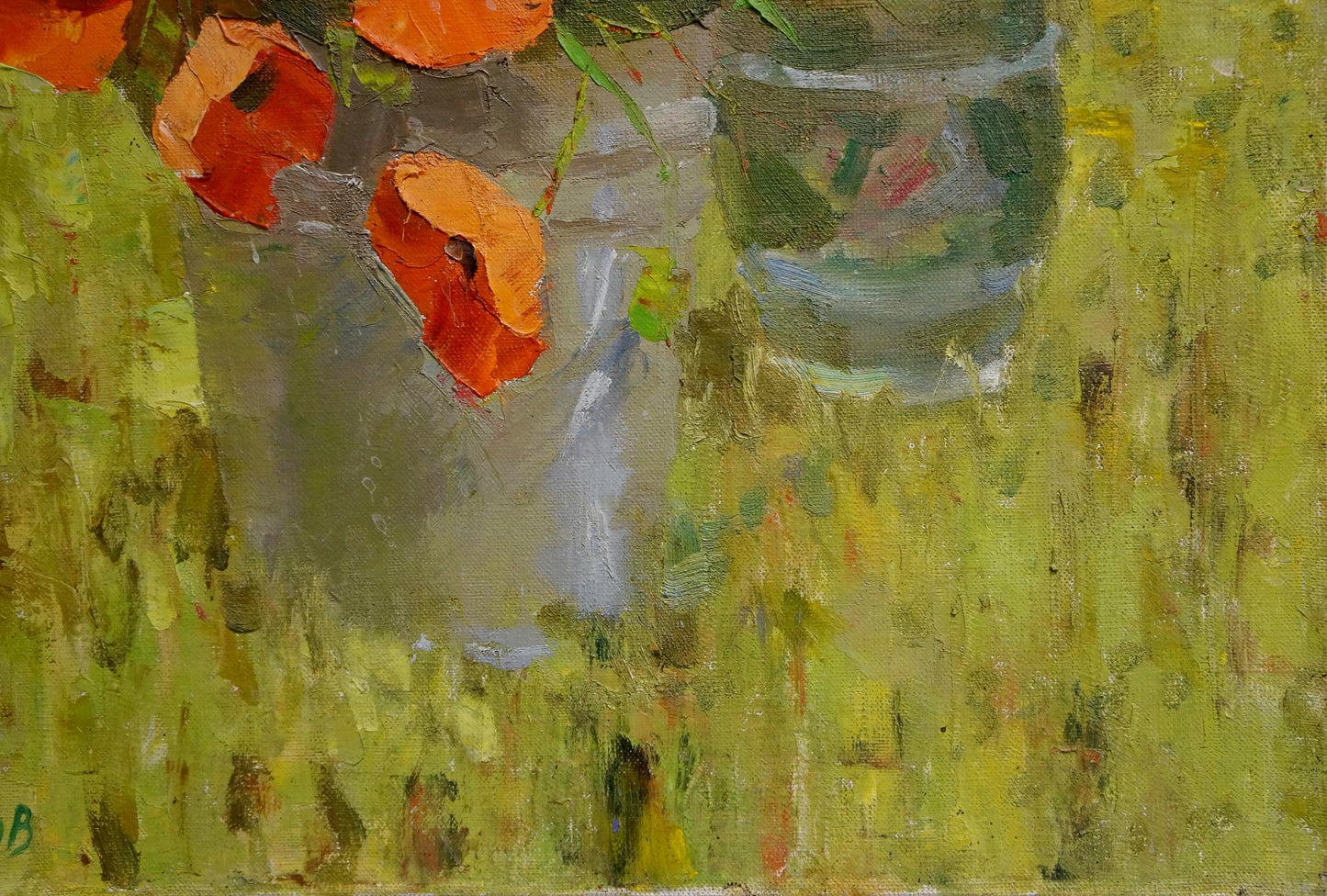 Oil painting Poppies Smirnov Valentin Sergeevich