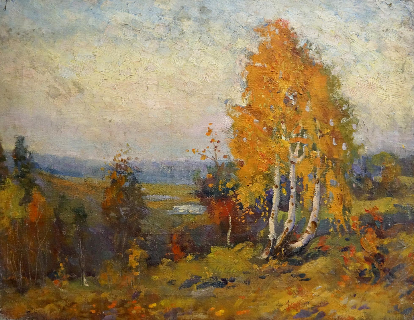 Oil painting Autumn Mynka Alexander Fedorovich