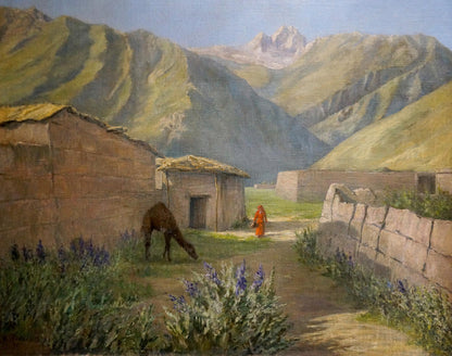 Oil painting Foothills Maslov Viktor Ivanovich