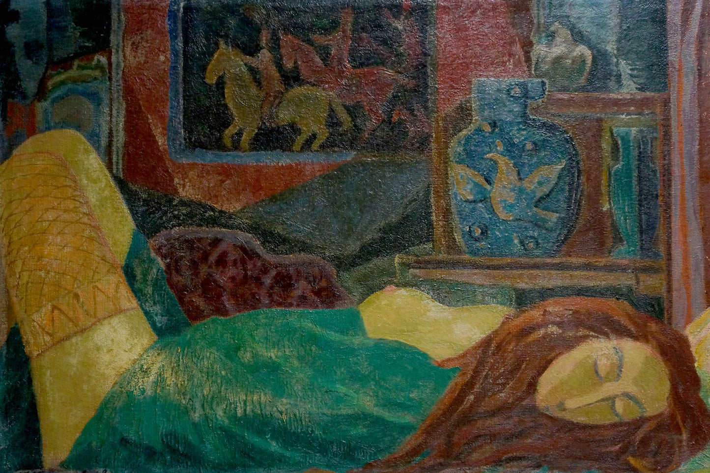 Oil painting Sleeping girl Kachanov Konstantin Silovich