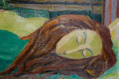 Oil painting Sleeping girl Kachanov Konstantin Silovich