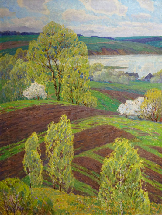 Oil painting Spring Zlyden Yuri Fedorovich