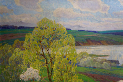Oil painting Spring Zlyden Yuri Fedorovich