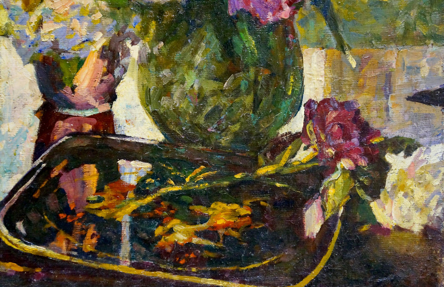 Oil painting Peonies Logvinyuk Alexander Semenovich