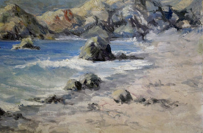 Oil painting Sea shore Ferber A.