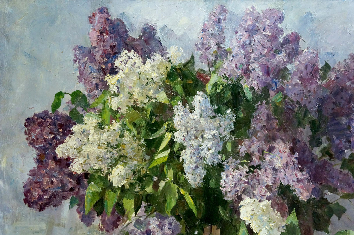 Oil painting Lilac Bazylev Nikolay Ivanovich