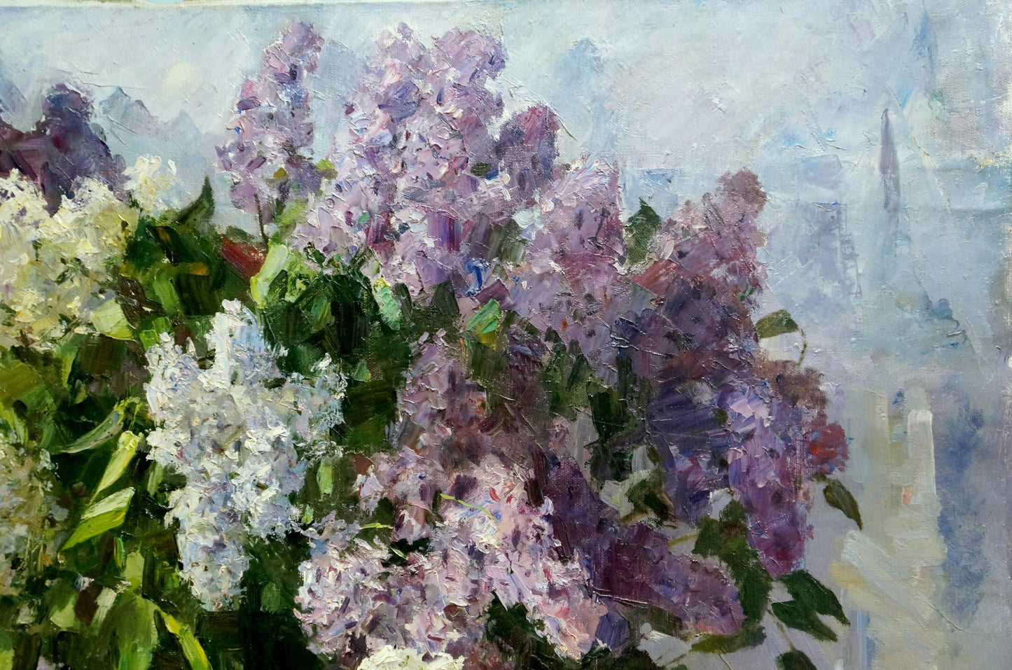 Oil painting Lilac Bazylev Nikolay Ivanovich