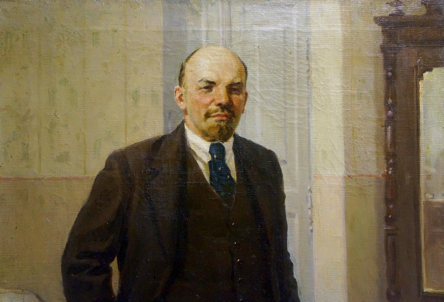 Oil painting Portrait of Lenin Savin Victor Markiyanovich