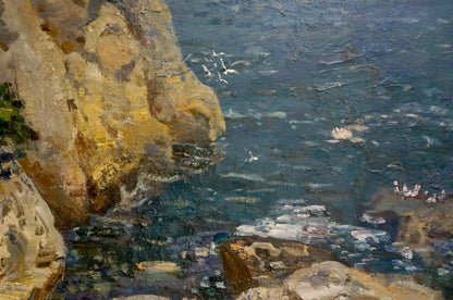 Oil painting Sea shore Merinov Alexey Iosifovich