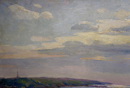 Oil painting Sea shore Nepiypivo Vasily Ignatievich