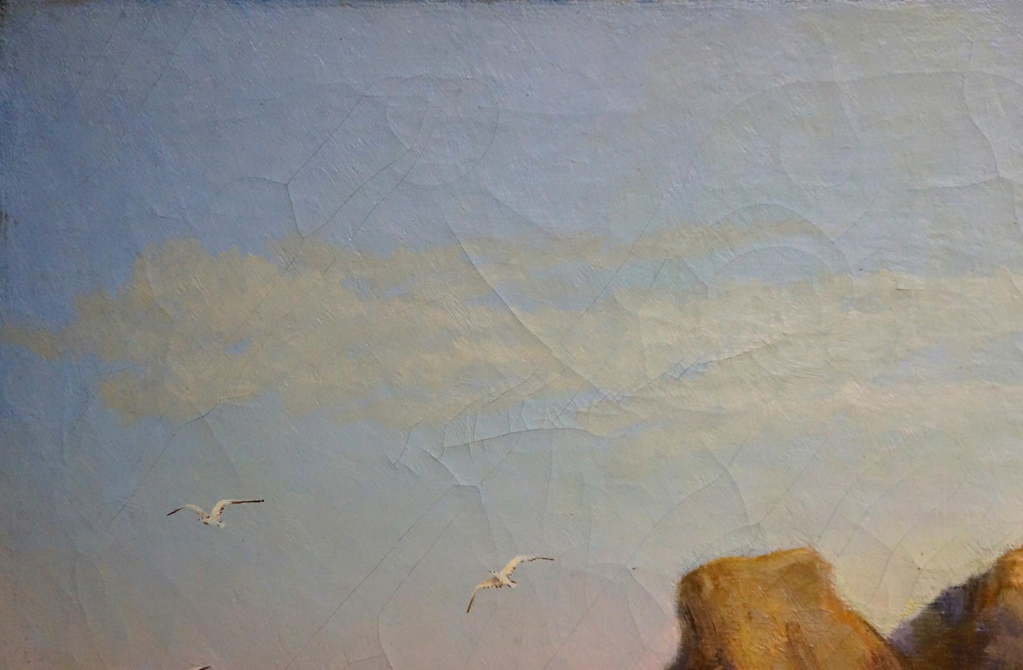 Oil painting Near the shore Zharenko Lavrentiy Semenovich