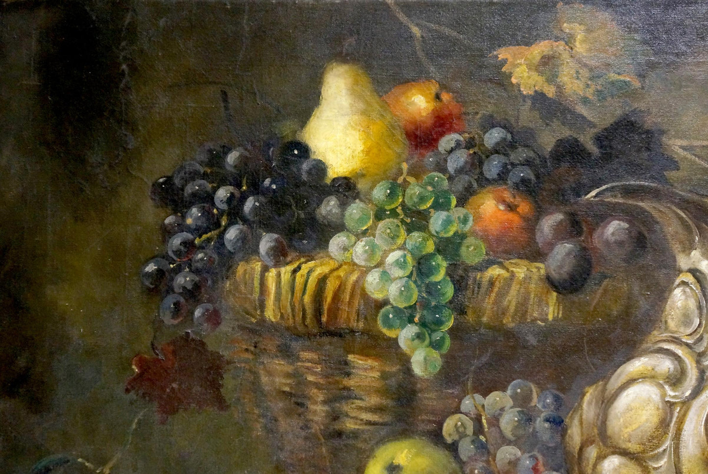 Oil painting Still life with a feast Unknown artist