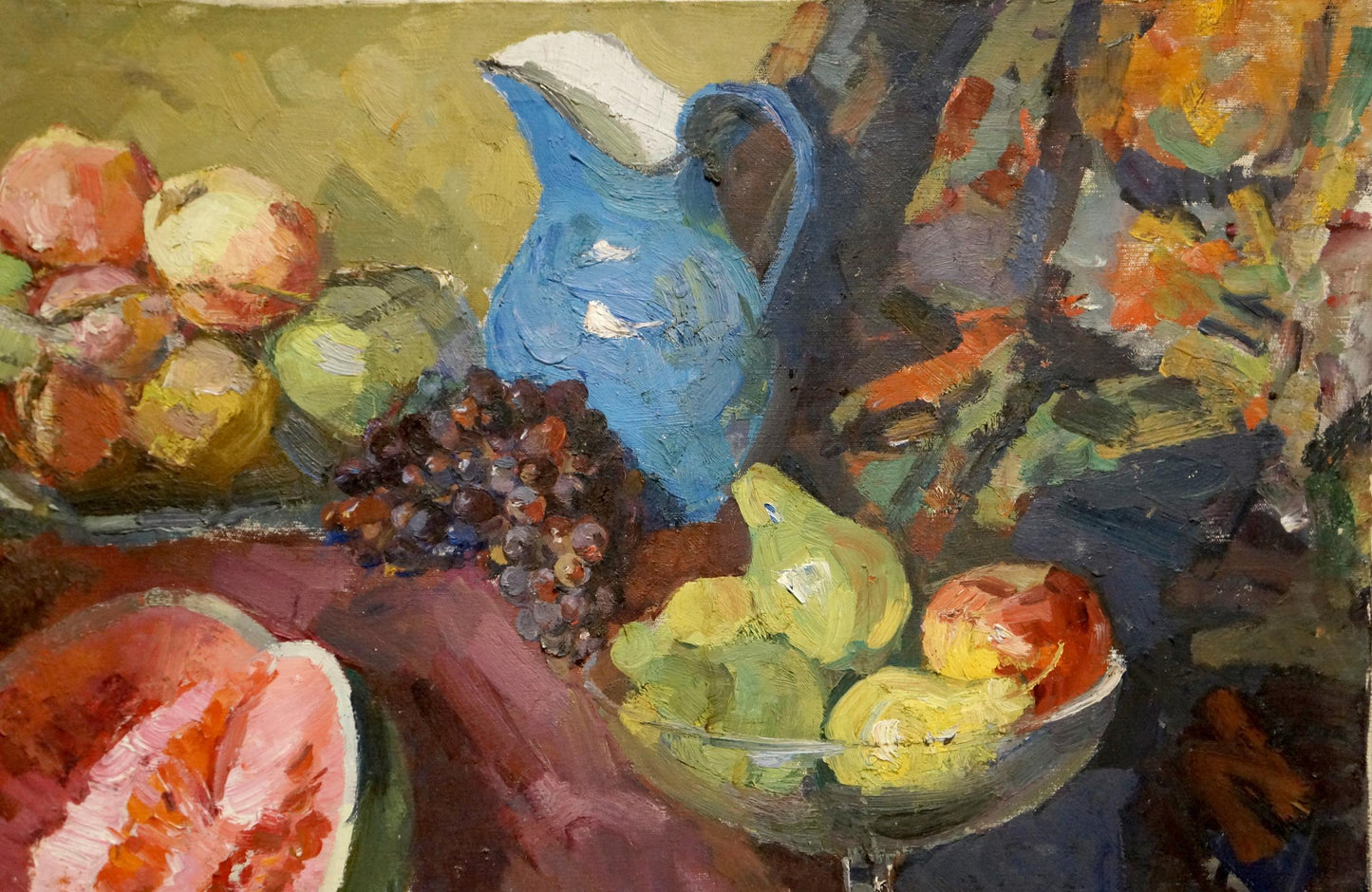 Oil painting Still life full of fruits Alexander Kerzhner