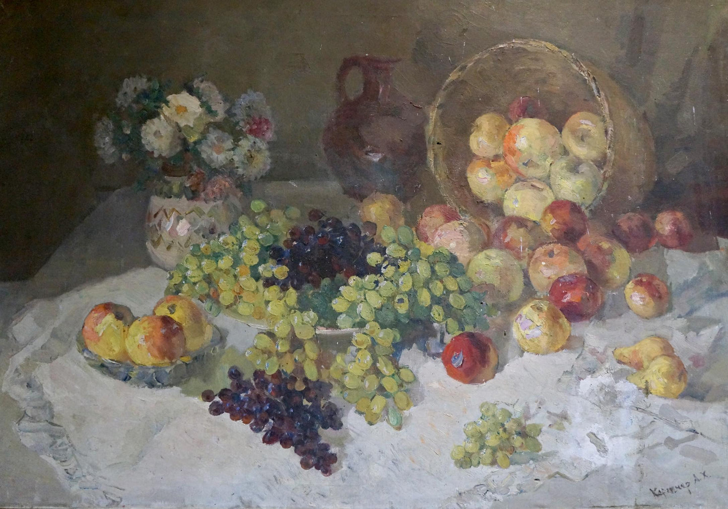 Oil painting Table decoration still life Alexander Kerzhner