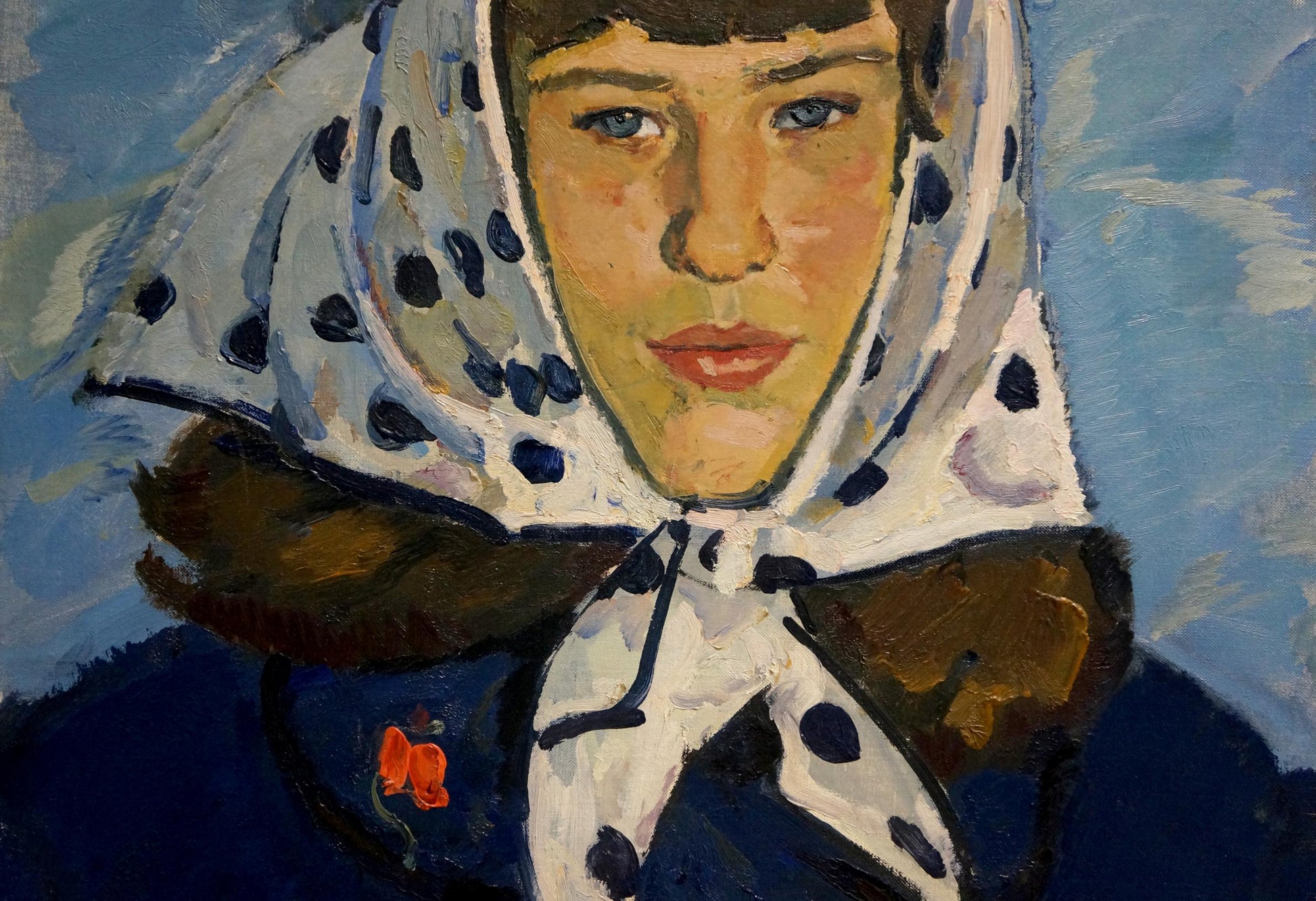 Oil painting Young Lady by Vladimir Grigorievich Vlasov
