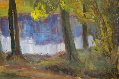 Oil painting Lake in the forest Nikolay Keretchanin