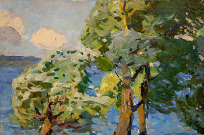 Oil painting Windy day Gaiduk Viktor Kirillovich