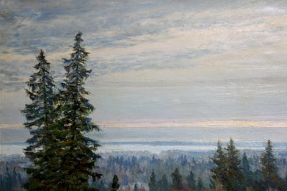 Oil painting Forest landscape Starshinov V. V.