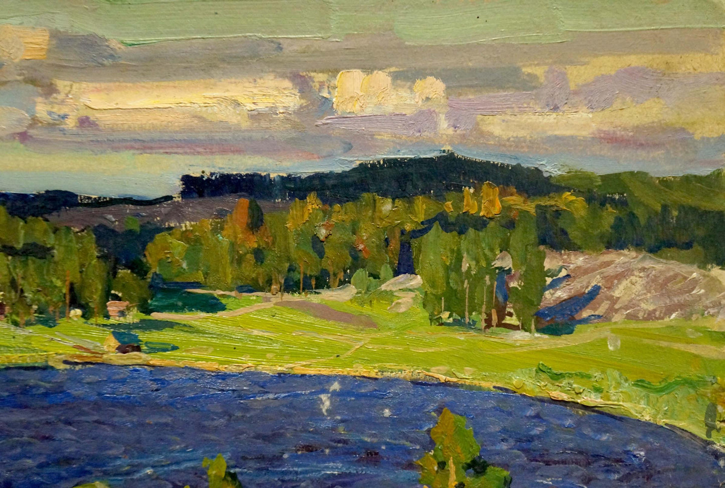 Oil painting Lake Fomin Anatoly Nikiforovich